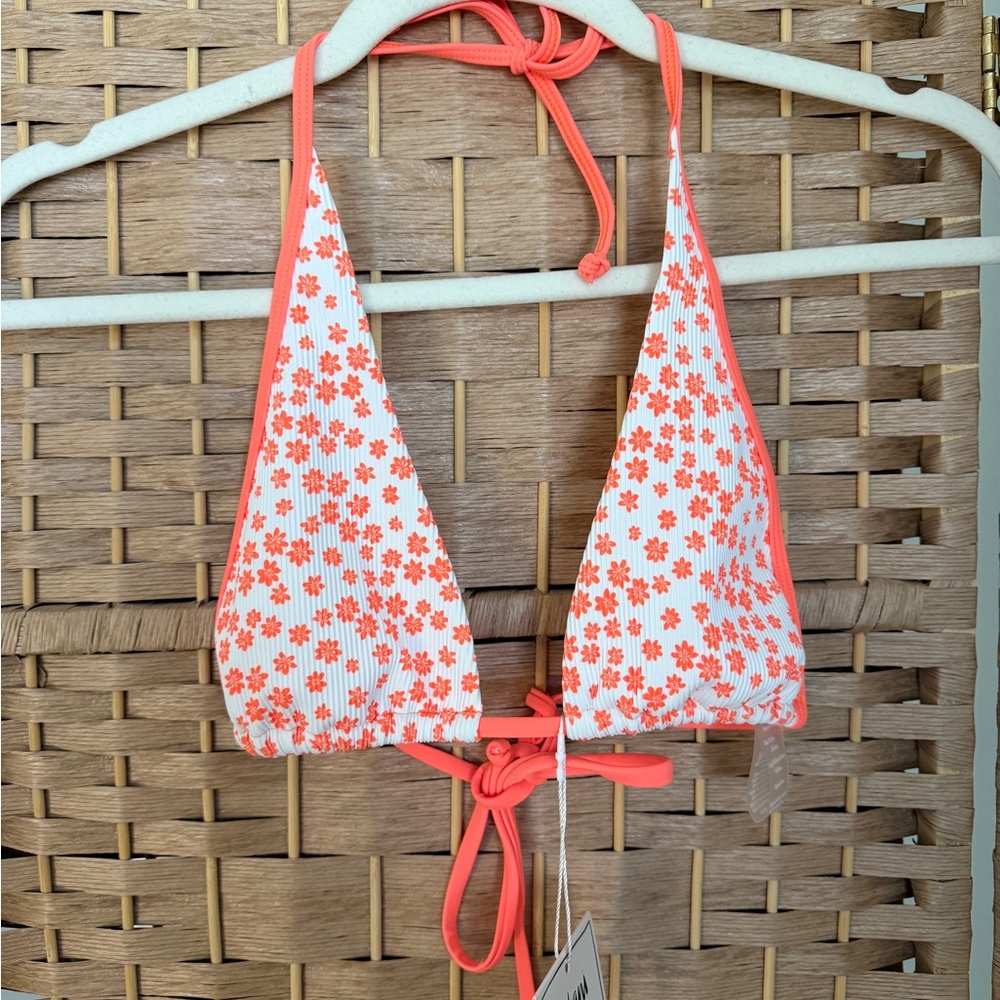 KULANI KINIS Orange Fantasy Bikini Top